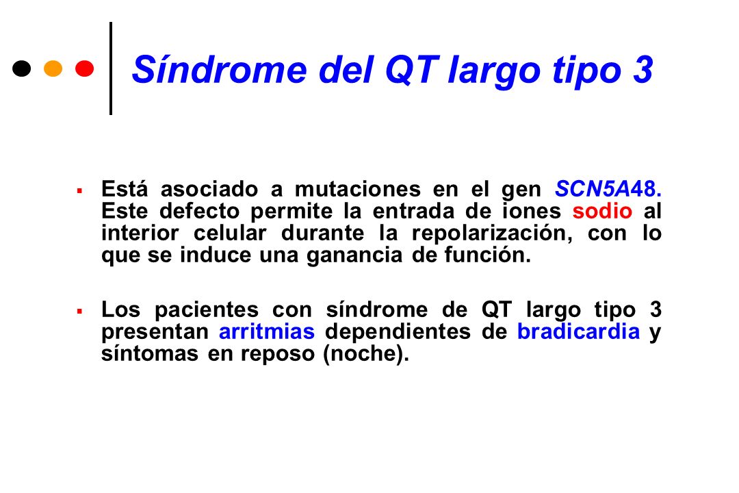 Largo sintomas sindrome de qt